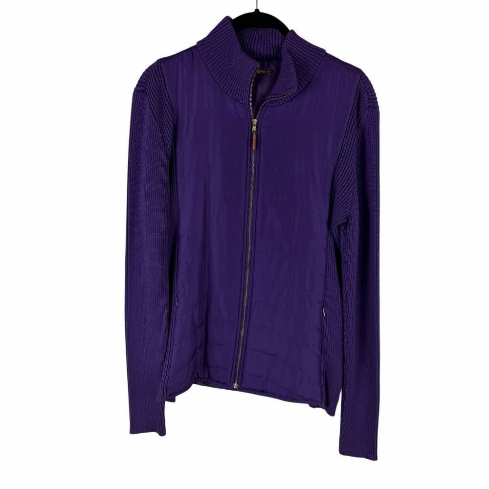 J. McLaughlin purple zip up jacket - size m
